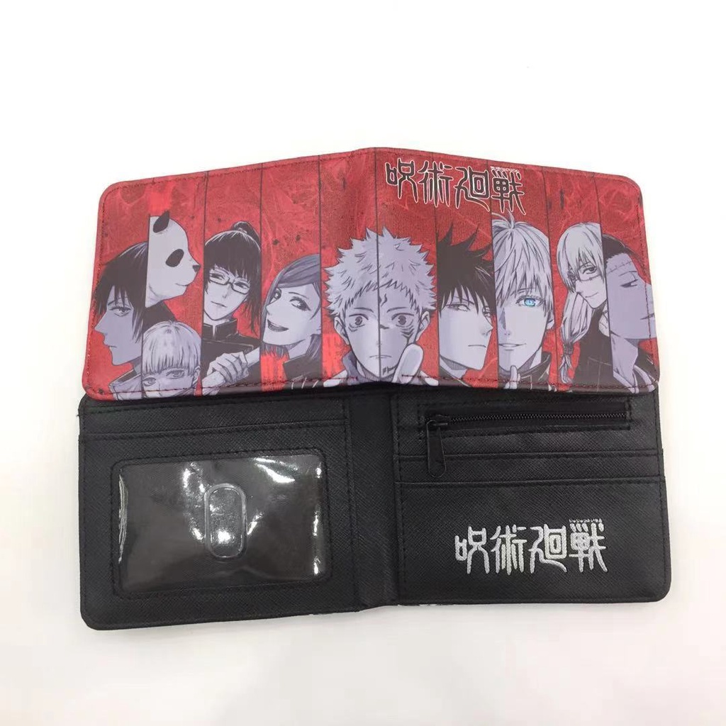 Ví Ngắn Gập Đôi Đựng Thẻ Và Tiền Xu Hình Anime Nhật Bản Phổ Biến Cho Nam Và Nữ