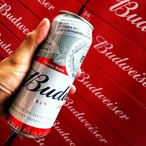 Lon bia Budweiser 500ml lẻ dùng thử | Lon cao | Chính hãng