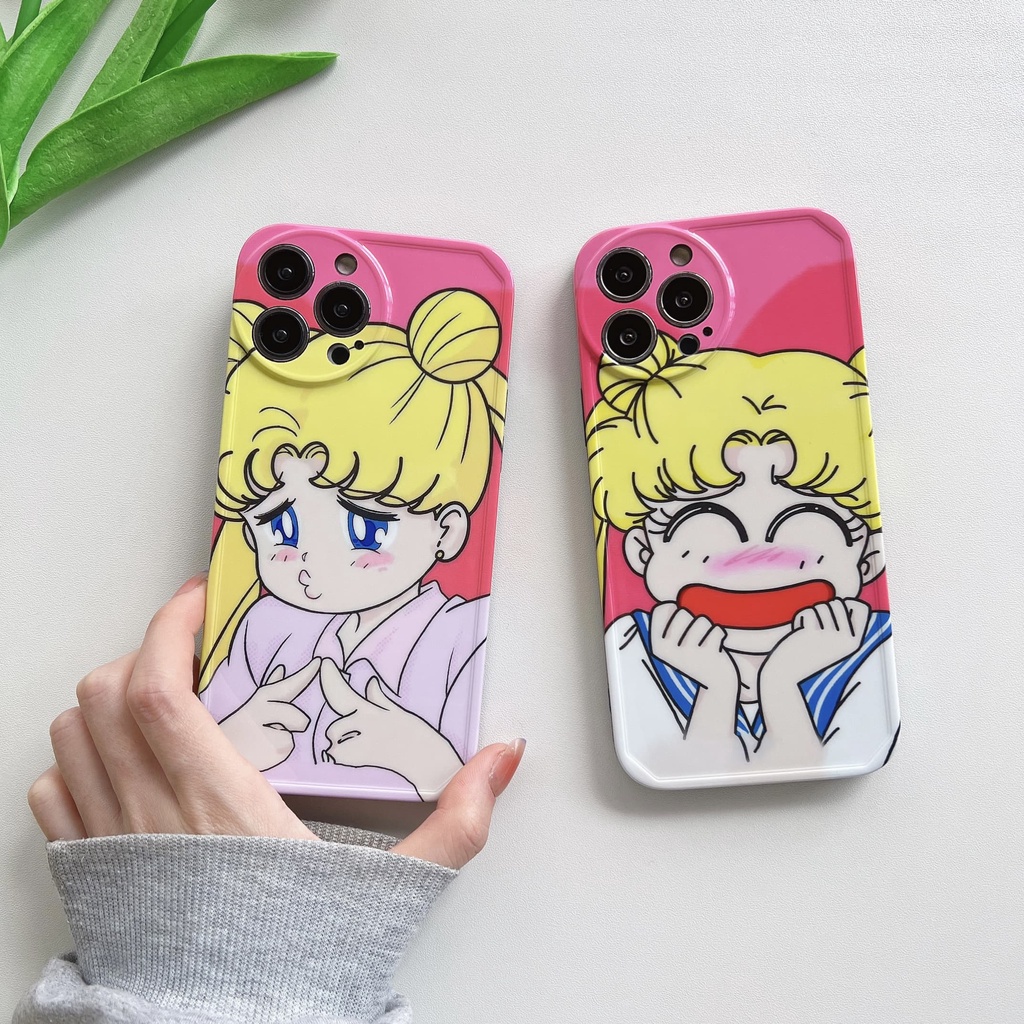 Ốp Điện Thoại Hình Thủy Thủ Mặt Trăng Chống Sốc Cho iPhone 14 / 13 / 12 / 11