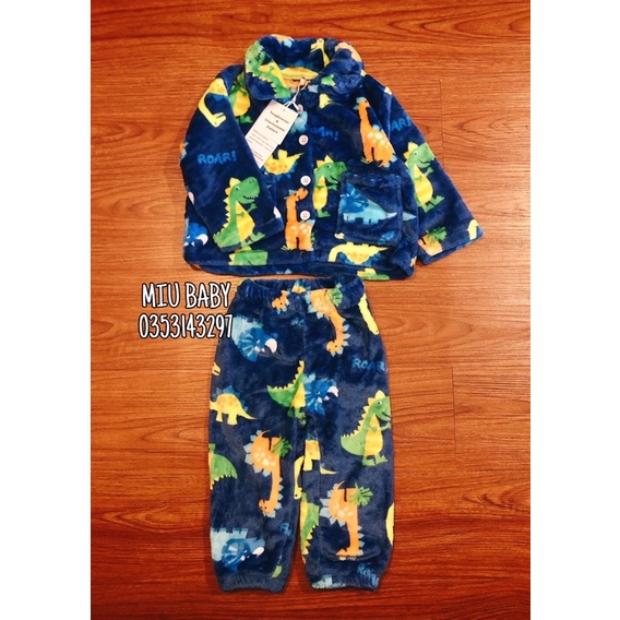 Set bộ lông pijama bé trai bé gái hàng QC cực đẹp
