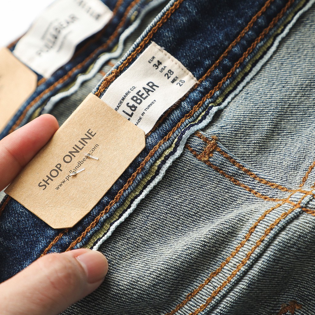 Quần Jean nam PB xanh dơ rách 499 (Form Slimfit,chất vải co dãn,ống quần 15-18cm) | BigBuy360 - bigbuy360.vn