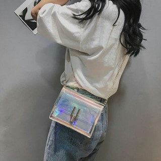TÚI XÁCH HOLOGRAM HÀN QUỐC (SẴN MÀU BẠC)