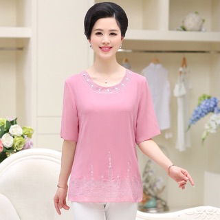 Áo voan nữ trung niên kiểu dáng trẻ trung NP121