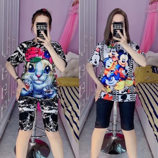 Set bộ lửng thun lạnh in 3D