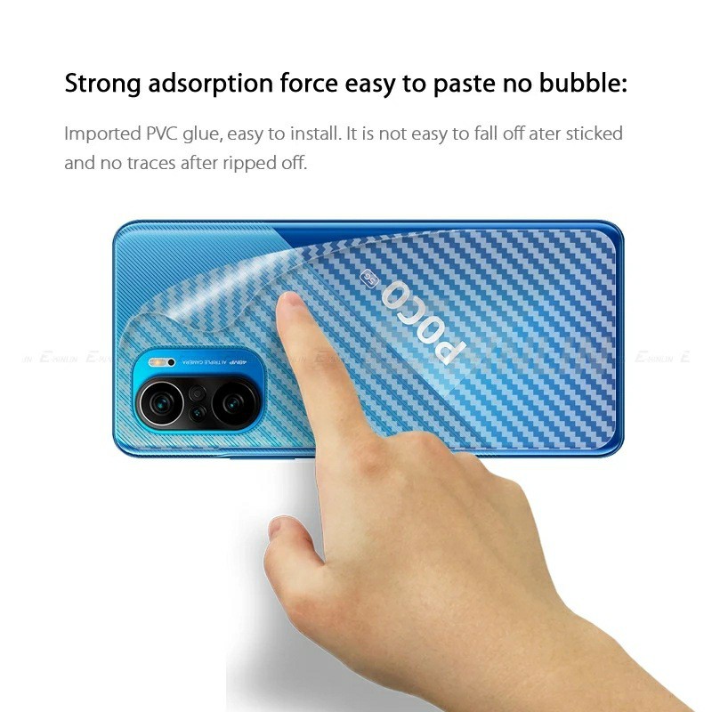 Dán lưng Carbon Redmi K40 / K40 Pro / Poco F3 / K40 Gaming / K50 Gaming vân caro chống bám bẩn