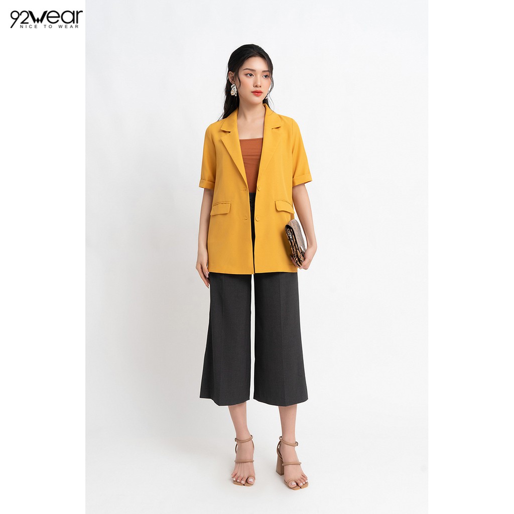 Áo sơ mi nữ công sở 92WEAR 3 MÀU, đủ size, cổ bẻ AOW1192 | BigBuy360 - bigbuy360.vn