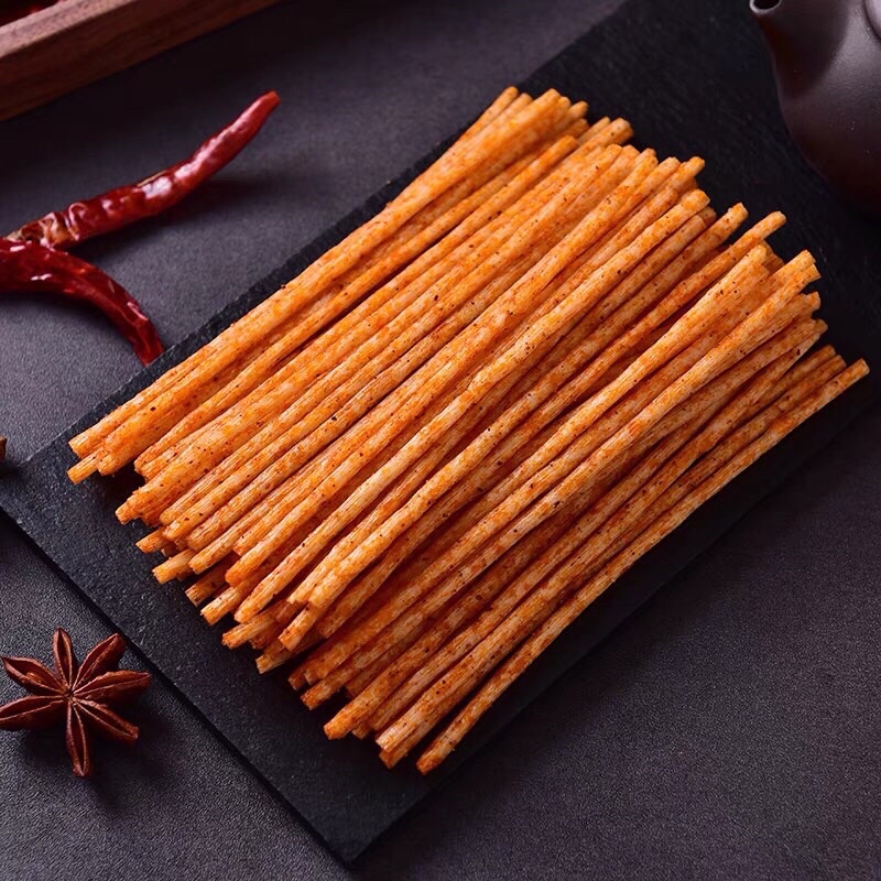 Tăm cay đen, bim que cay đen Aluowa  Tiệm ăn vặt ĂN LÀ MÊ