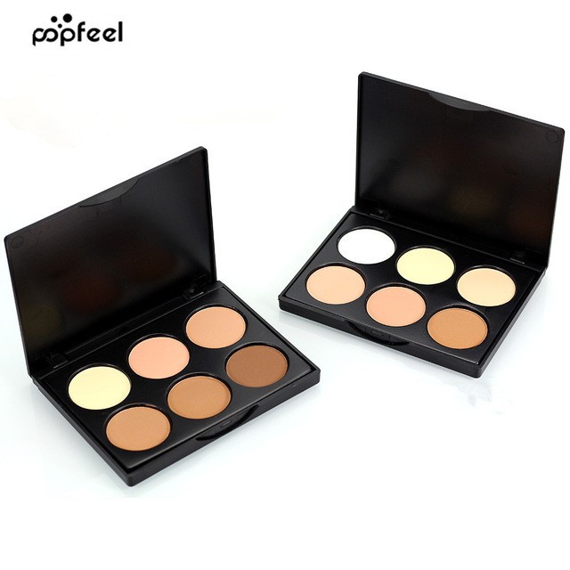 [Hàng mới về] Hộp phấn tạo khối 6 màu Popfeel kèm cọ | BigBuy360 - bigbuy360.vn