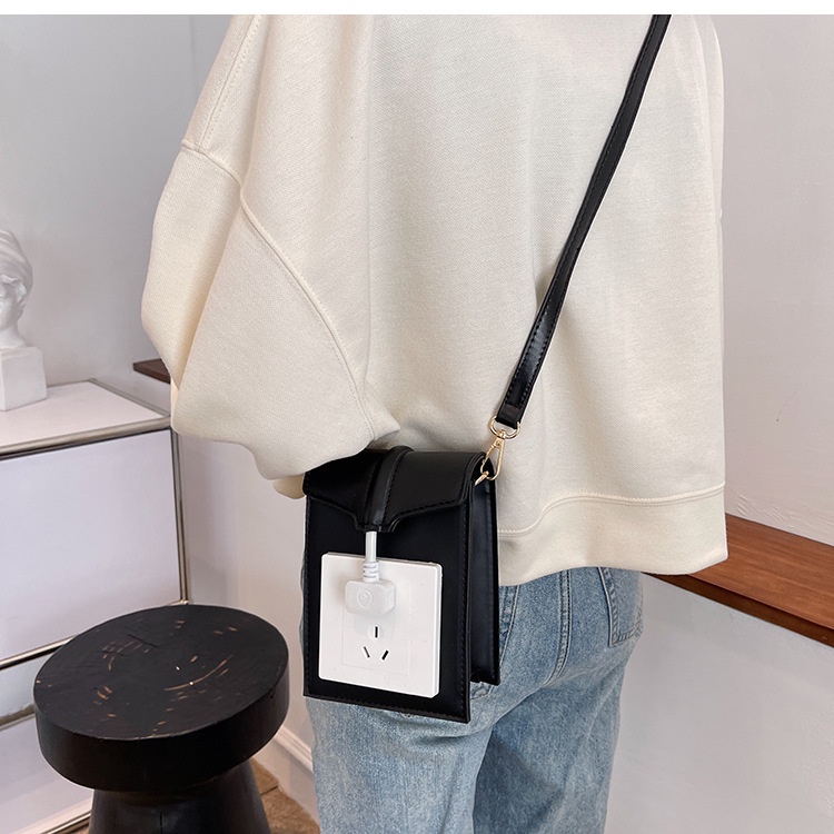 IELGY Túi Đeo Vai Có Khóa Thời Trang Sáng Tạo Sành Điệu Cho Nữ