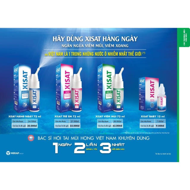 Xisat nước biển sâu  75ml