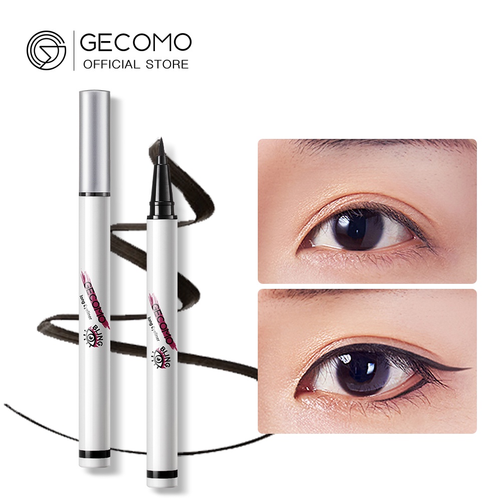 Bút Kẻ Mắt Nước GECOMO Màu Đen Kháng Nước Lâu Trôi Và Nhanh Khô