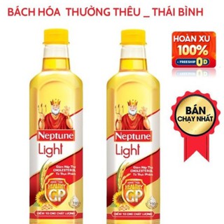 Combo 2 chai Dầu ăn Neptune Light chai 1l