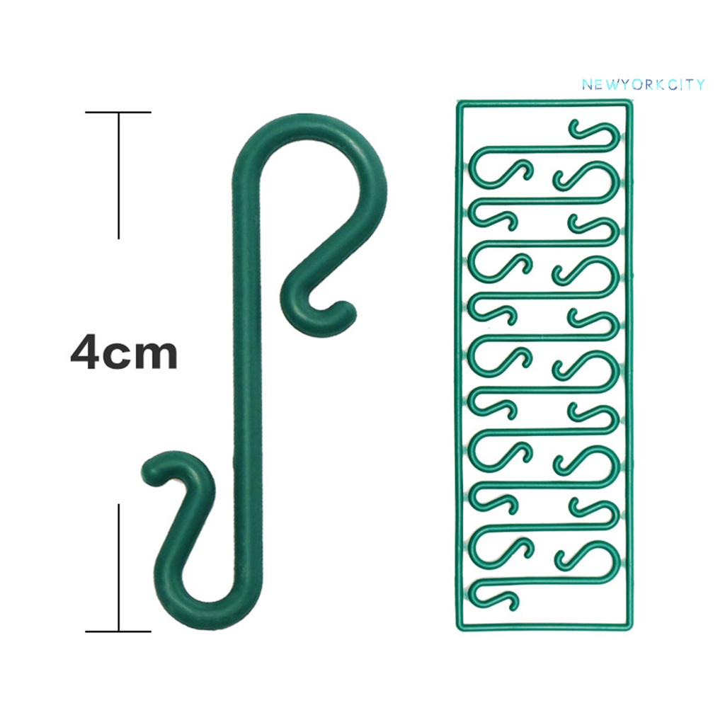 Set 100 Móc Treo Đồ Hình Chữ S Mini Đa Năng Trang Trí Cây Thông Giáng Sinh