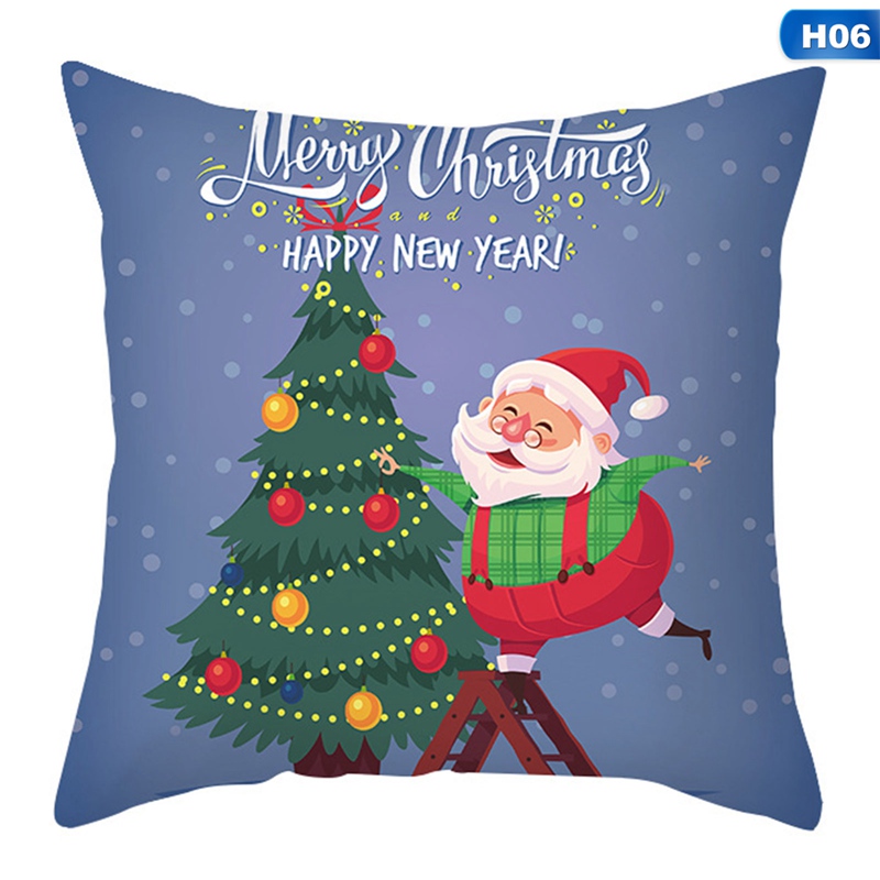 Vỏ Gối In Hình Ông Già Noel Phong Cách Bắc Âu Độc Đáo