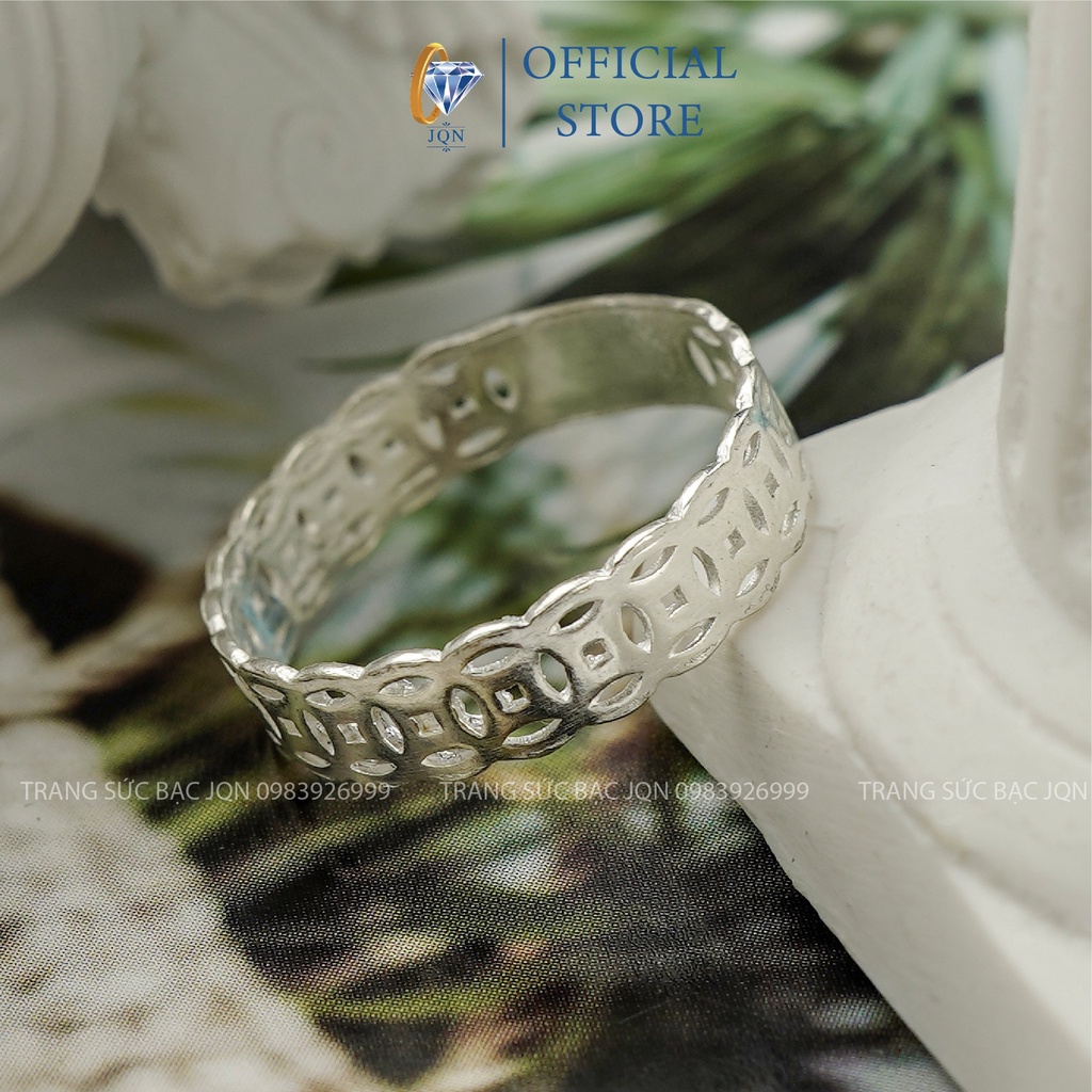 Nhẫn Bạc Nữ JQN Nhẫn Kim Tiền Tài Lộc N56