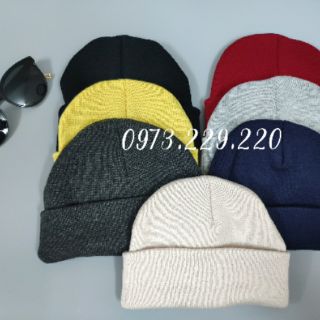Mũ Len Beanie Unisex Nhiều Màu