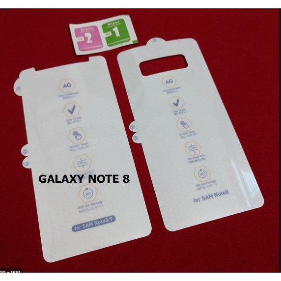 Miếng dán PPF AG nhám chống vân tay cho Samsung Note 8/ Note 9