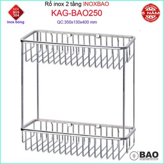 KỆ PHÒNG TẮM INOX BẢO KAG-BAO250
