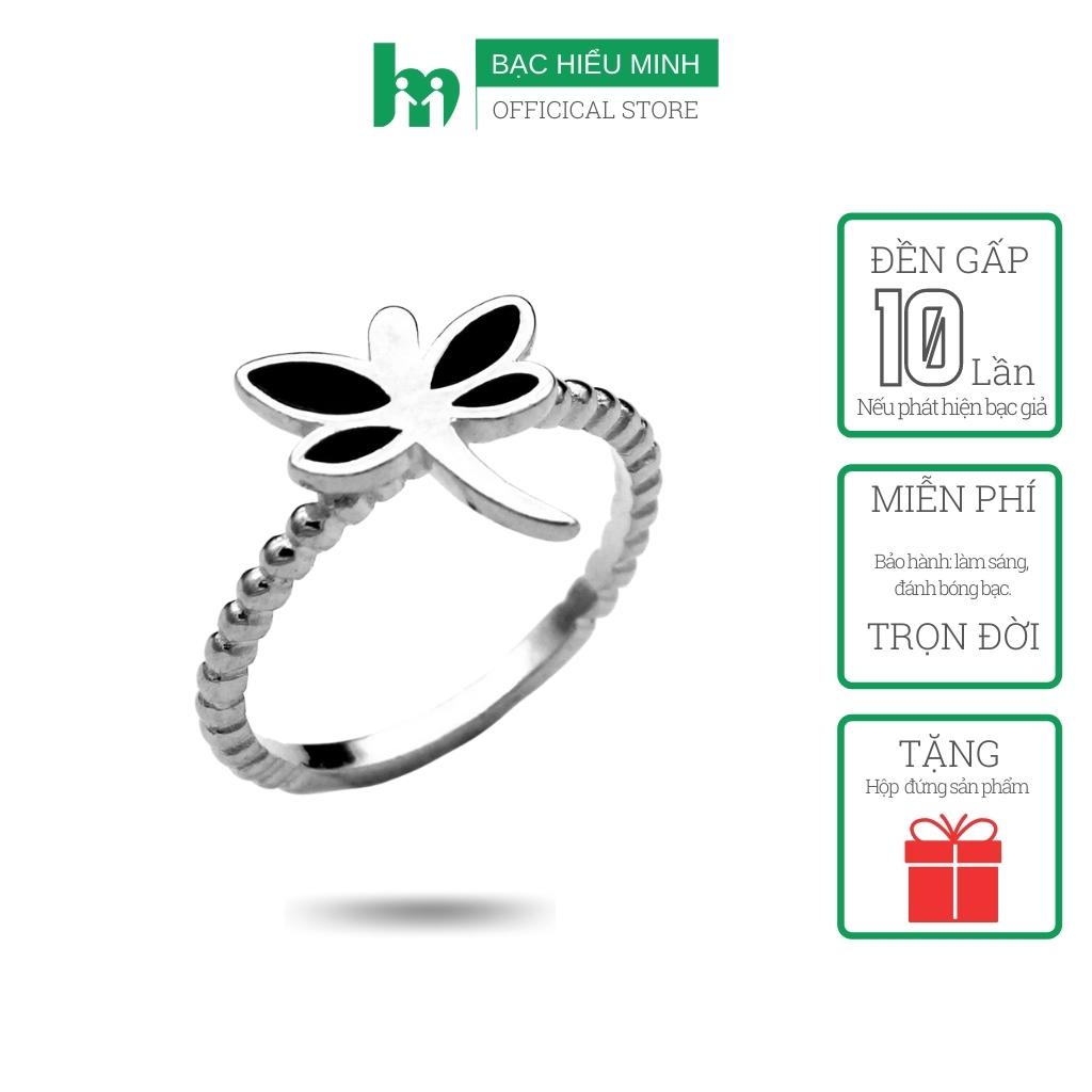 Nhẫn Nữ Bạc Hiểu Minh NU121 - Chuồn Chuồn Xinh - Bảo Hành Vĩnh Viễn ( Hàng Chính Hãng )