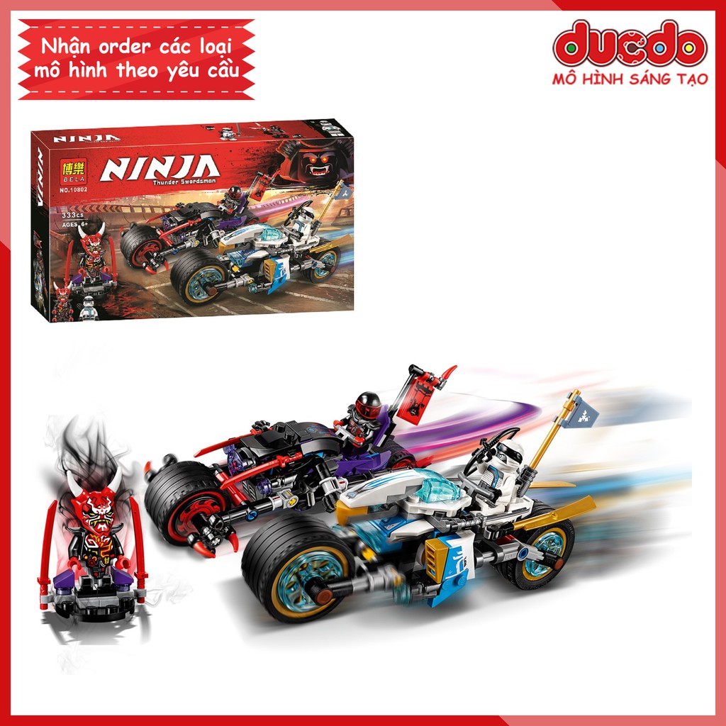 BELA 10802 Lắp ghép Ninjago vòng đua mạo hiểm - Đồ chơi Xếp hình Mô hình Ninja Minifigures Mini 70639 LEPIN 06074