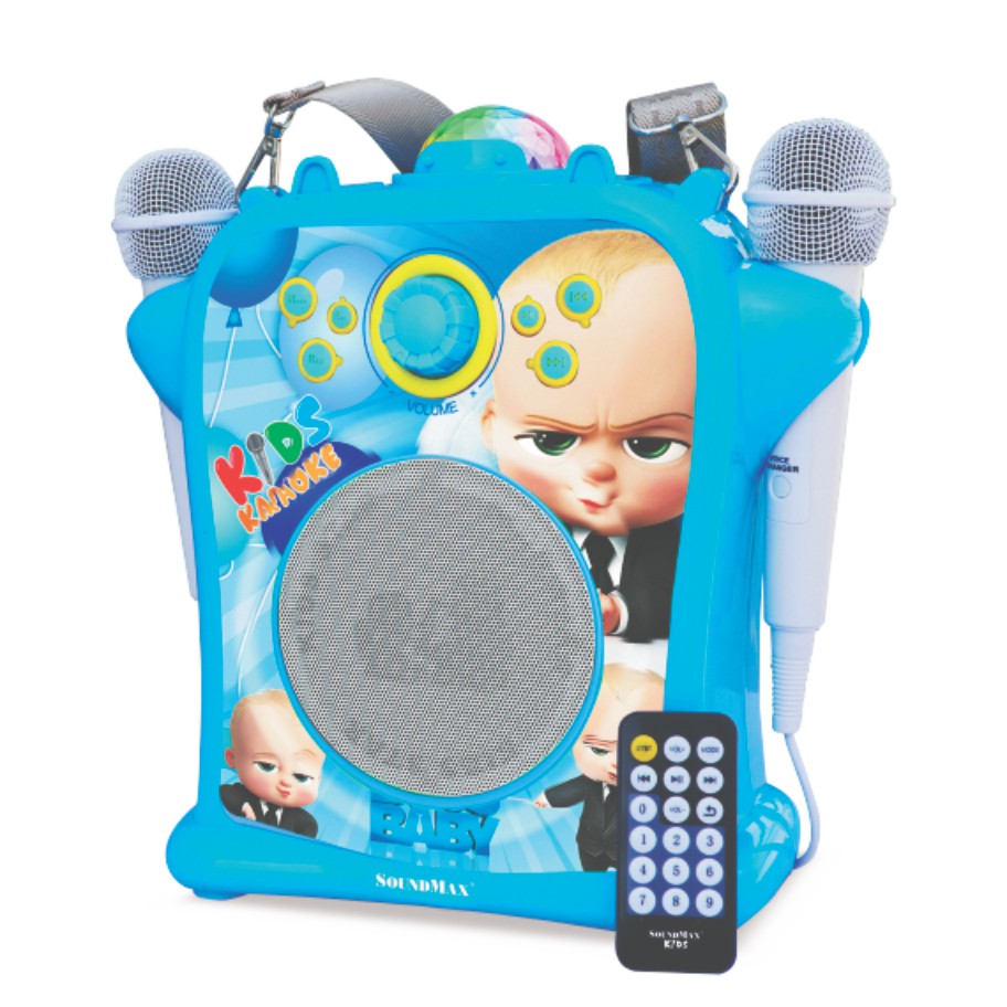 Loa Soundmax Bluetooth KIDS hồng - Hàng chính hãng