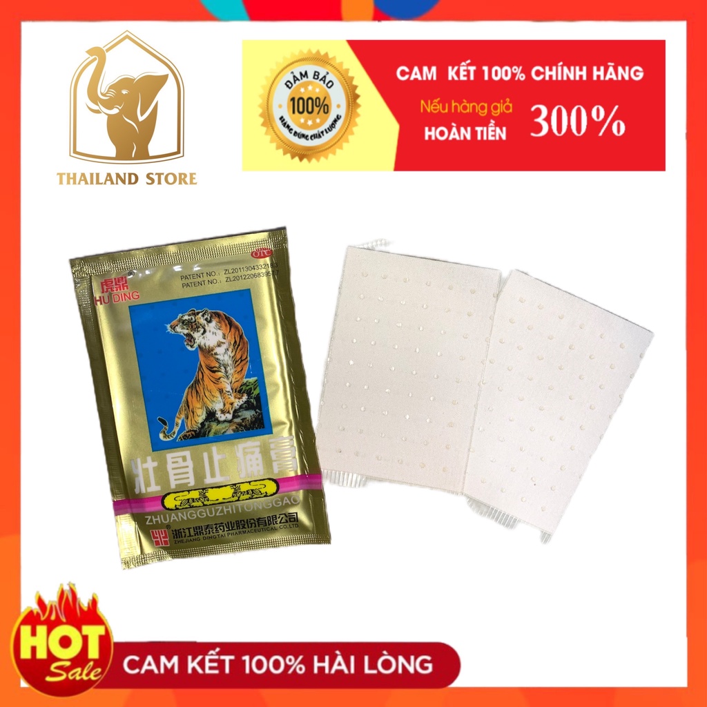 [CHÍNH HÃNG] Bộ 10 gói Cao dán con cọp thái lan (1 gói 4 miếng)