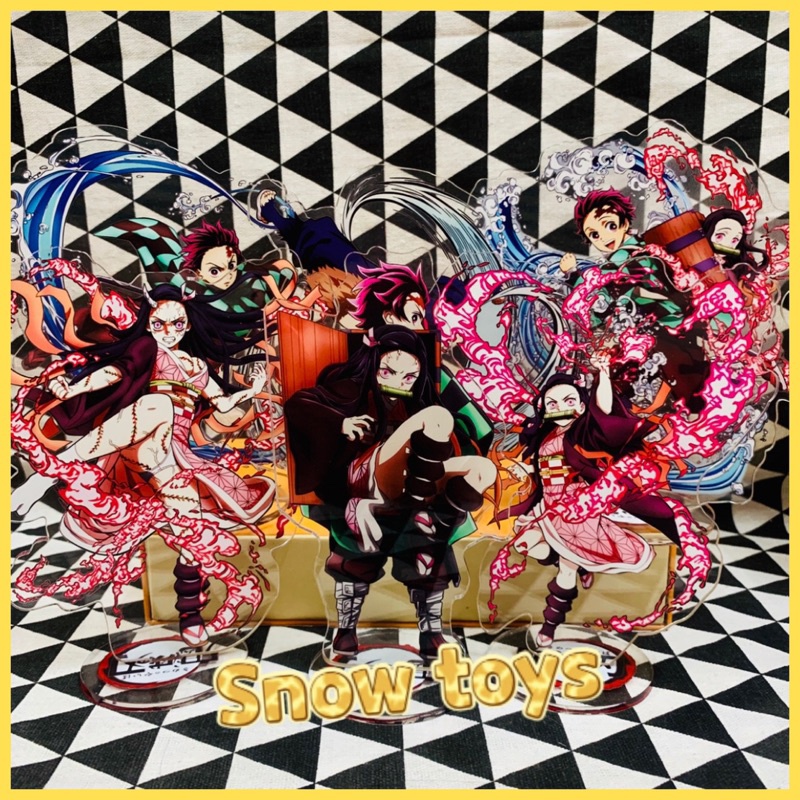 Mô hình tượng standee kimetsu - thanh gươm diệt quỷ - tượng acrylic kimetsu -mica trong suốt tanjiro nezuko