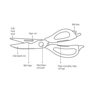 Kéo Nhà Bếp Lock&Lock LOR131 (22.8cm)