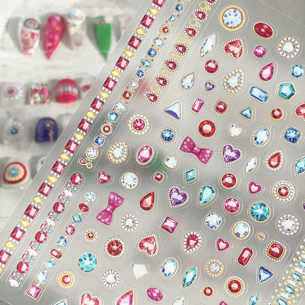 Miếng Dán Trang Trí Móng Tay Siêu Mỏng Phong Cách Retro