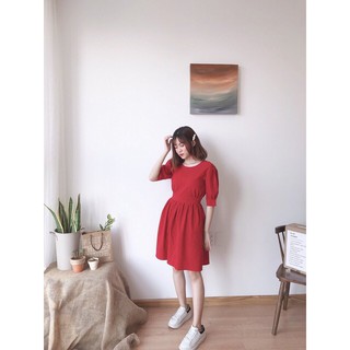 Đ. đỏ hở lưng H1556 (hình thật)