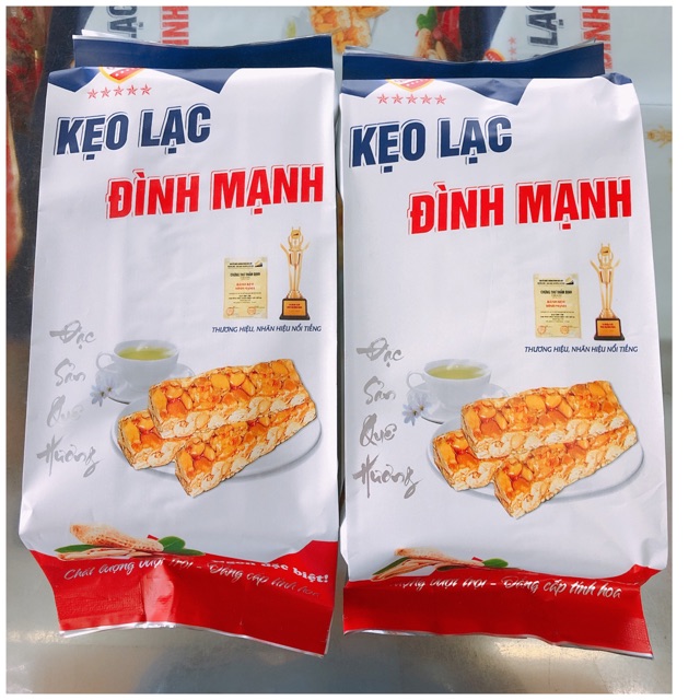 (Gói 0,3kg) Kẹo Lạc Đình Mạnh - Kẹo Lạc Làng Nguyễn- Kẹo Lạc Thái Bình
