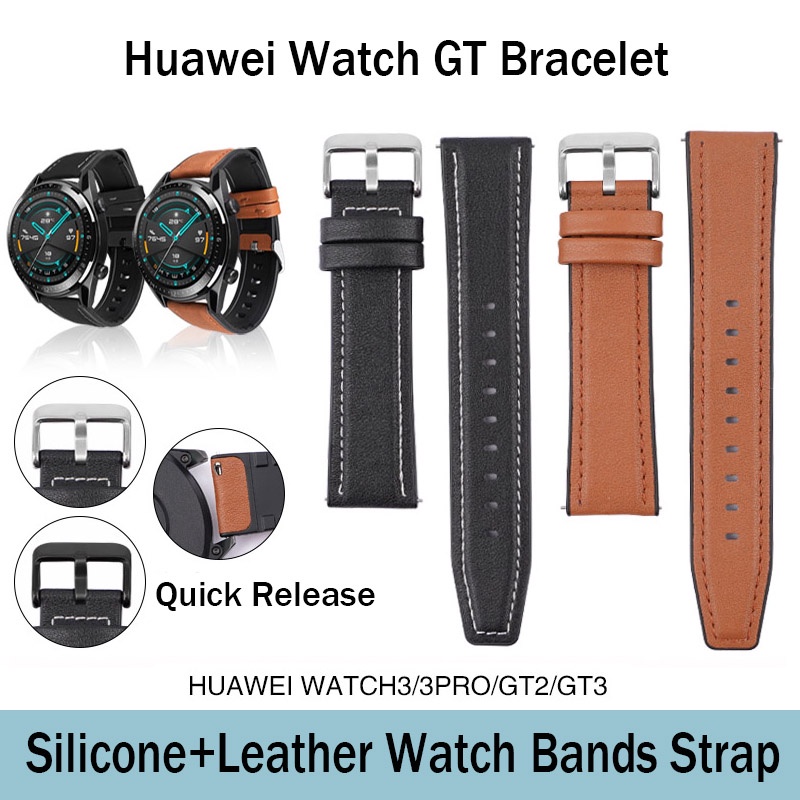 Dây Đeo Đồng Hồ Bằng Silicone + Da Mềm Chống Thấm Nước Cho Nam Và Nữ