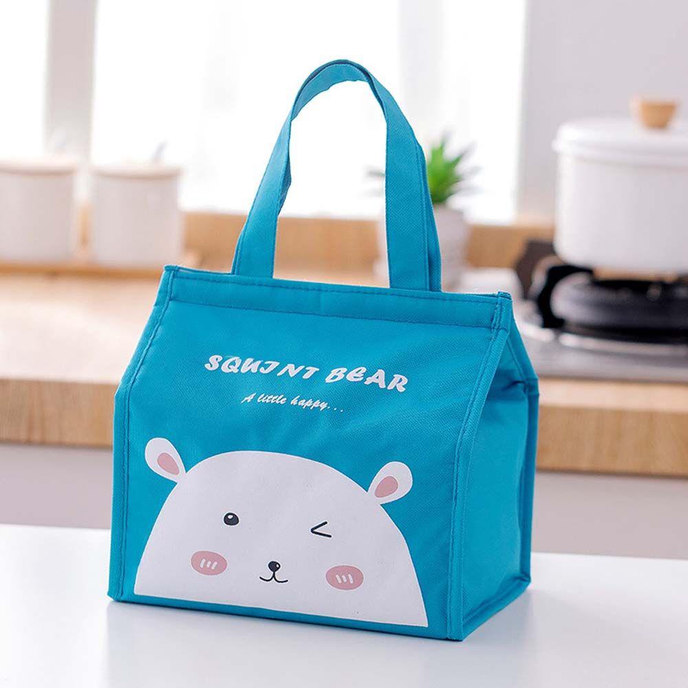 Túi Vải Canvas Cách Nhiệt Đựng Thức Ăn Cho Bé