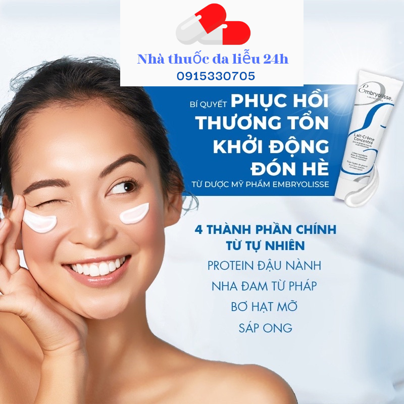 KEM DƯỠNG EMBRYOLISSE - LAIT CRÈME CONCÈNTRÉ dành cho da nhạy cảm 30ml và 75ml