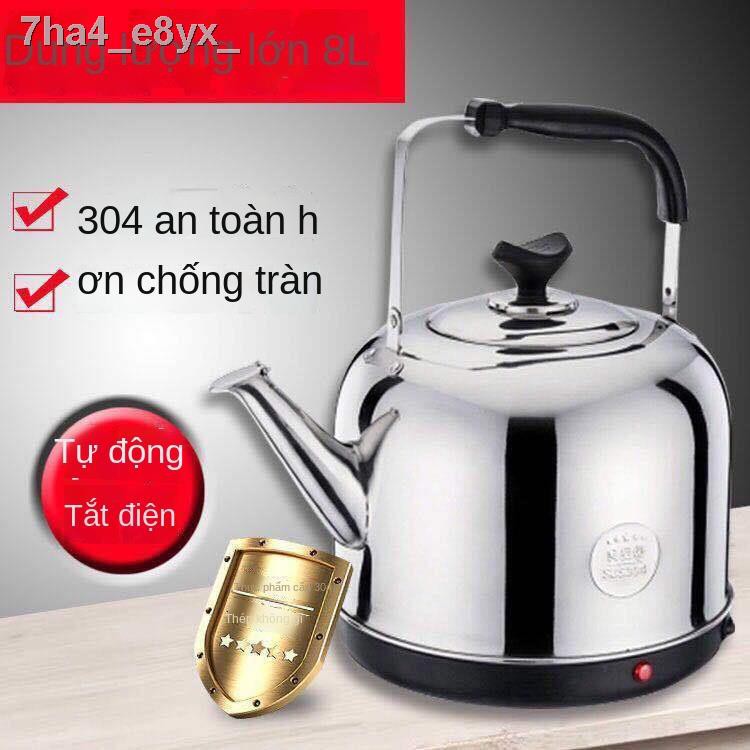 [ Siêu Tiết kiệm]Ấm siêu tốc inox 304, điện dung tích lớn, tự động ngắt ...