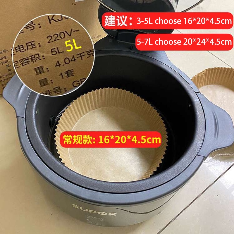 Bộ 102 Giấy Lót Nồi Chiên Không Cần Rửa Tiện Dụng