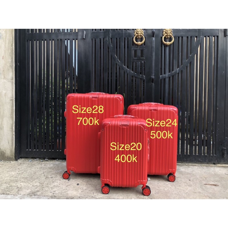 Vali size 24 đỏ