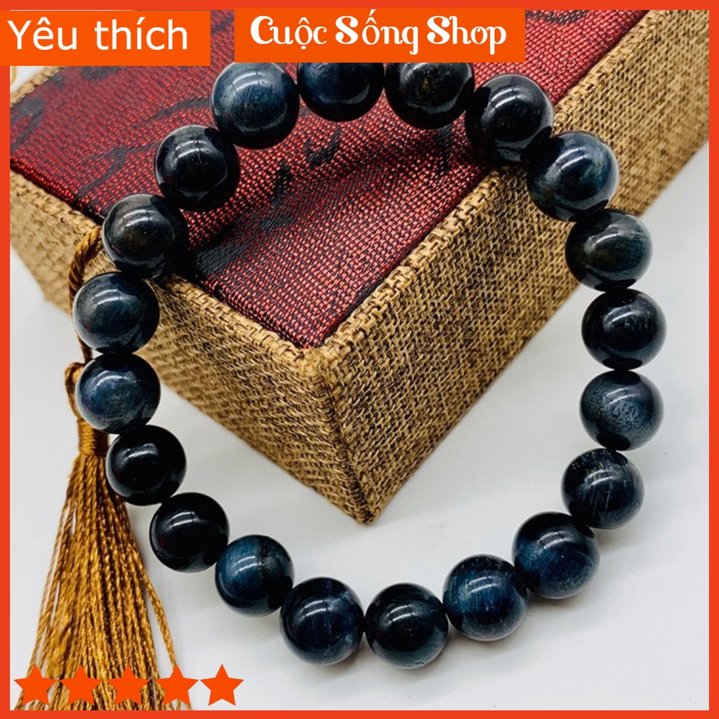 Vòng tay đá mắt hổ đen - Tặng kèm hộp đựng cao cấp - DD21