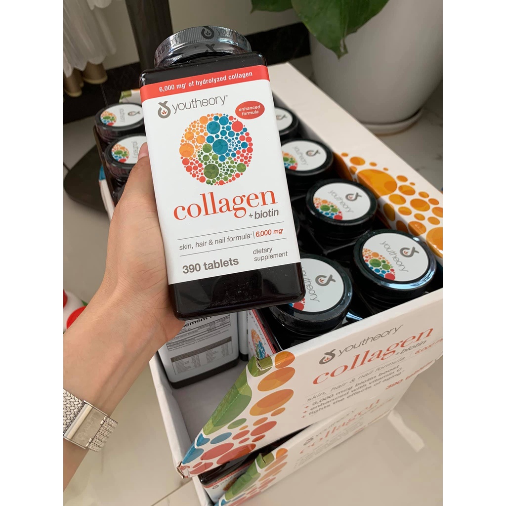Viên uống Collagen youtheory 390 viên của Mỹ