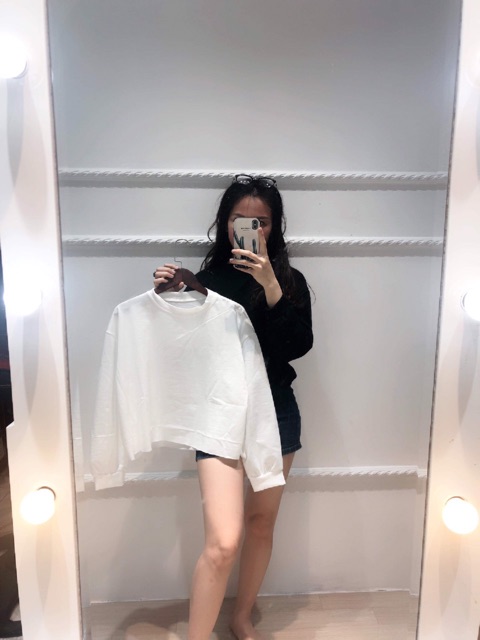 [Mã FASHIONT4WA2 giảm 10K đơn 50K] áo croptop dài tay chất da cá | BigBuy360 - bigbuy360.vn