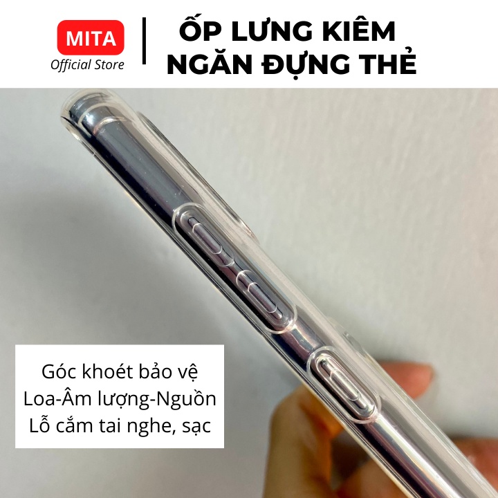 Ốp lưng Xiaomi Redmi kiêm ngăn đựng thẻ 9 9A 9C Note 8 9 10 10Pro 11Pro Poco X3 M3 F3 K40 Pro Mi 11Lite 11i ultra