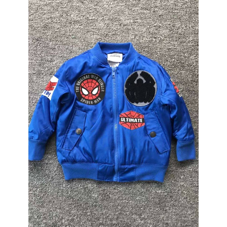 Áo bóng chày supper men - áo bomber siêu nhân nhện