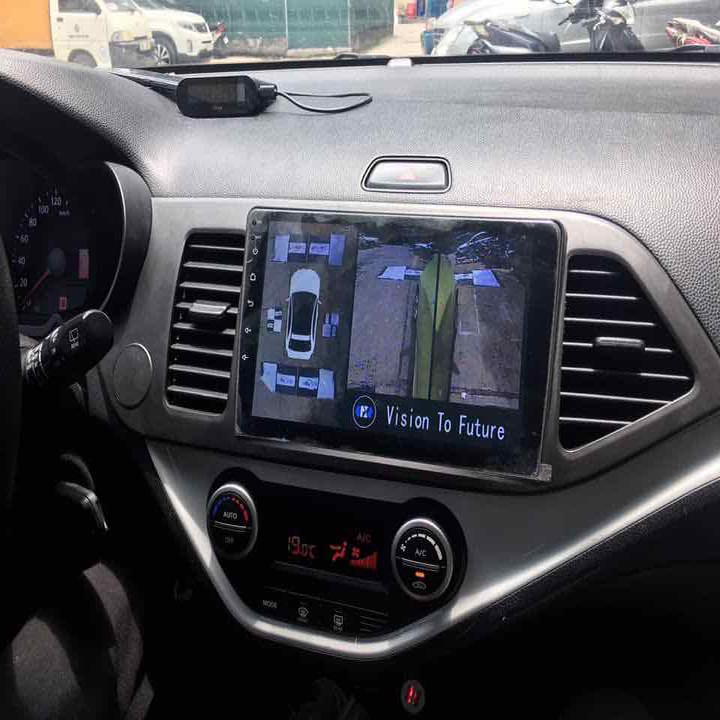 Camera hành trình 360 độ dành cho tất cả các loại xe ô tô có sử dụng màn hình hiển thị - Ghi hình cả 4 mắt camera
