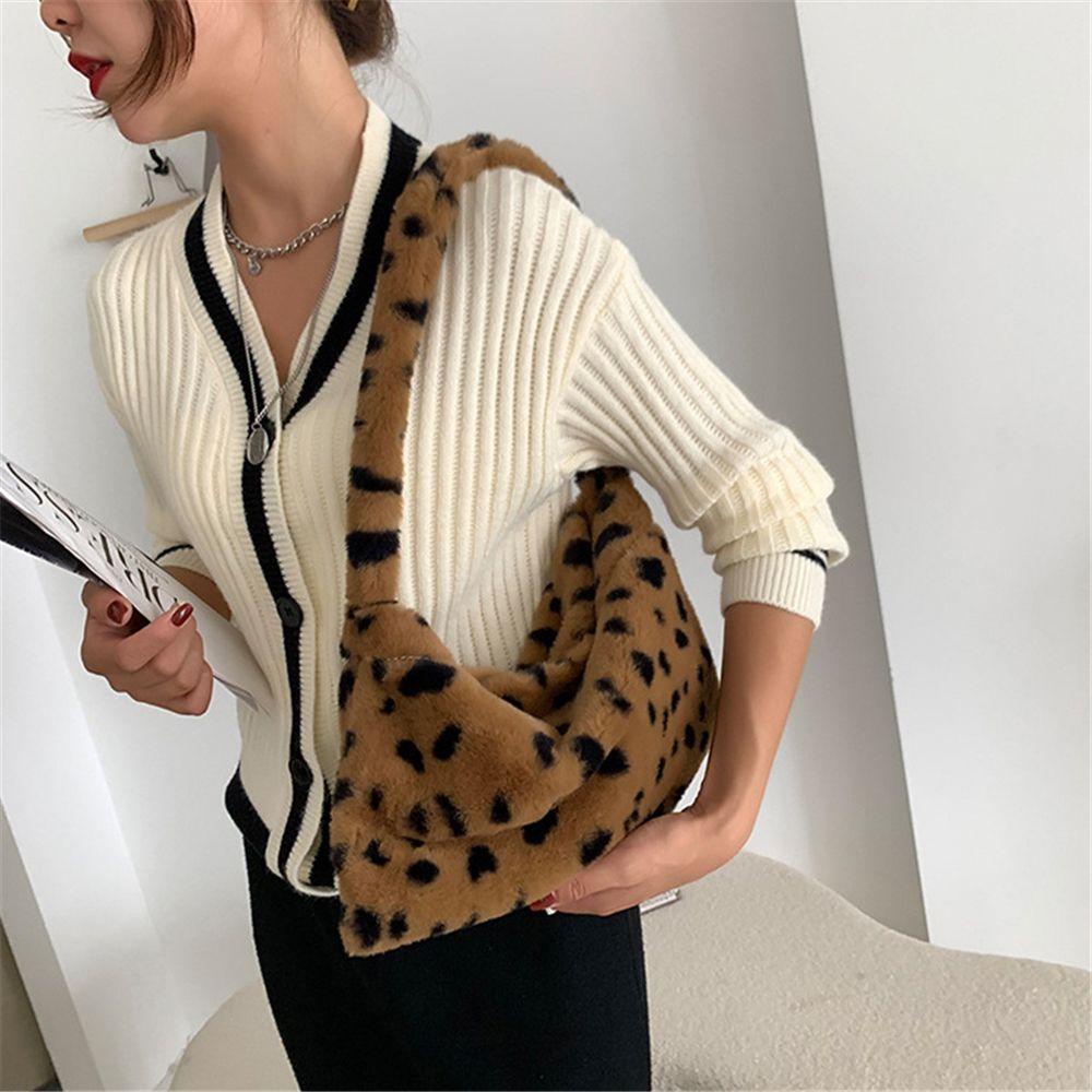 Túi Xách Đeo Vai Phủ Bông Thời Trang Thu Đông Sành Điệu Dành Cho Nữ