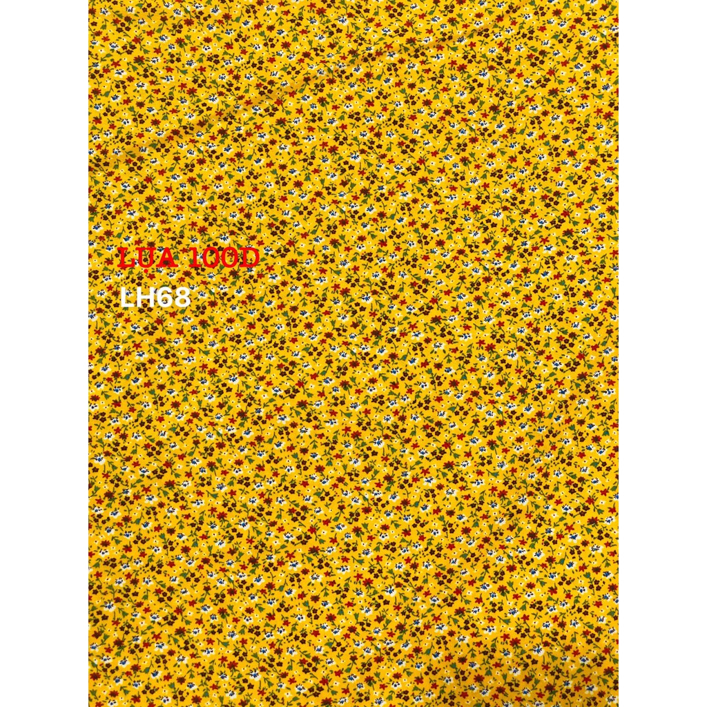 VẢI LỤA 100D HOA NHÍ - DÒNG VẢI THÔNG DỤNG - 1 MÉT X 1M5