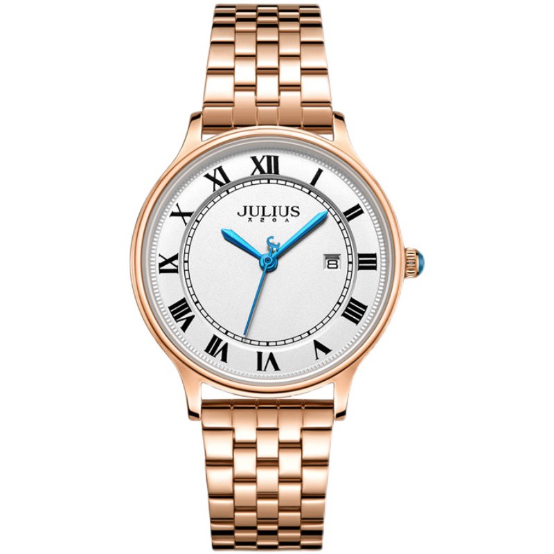 Đồng hồ nữ Julius Ja-1303 dây thép | Julius Official