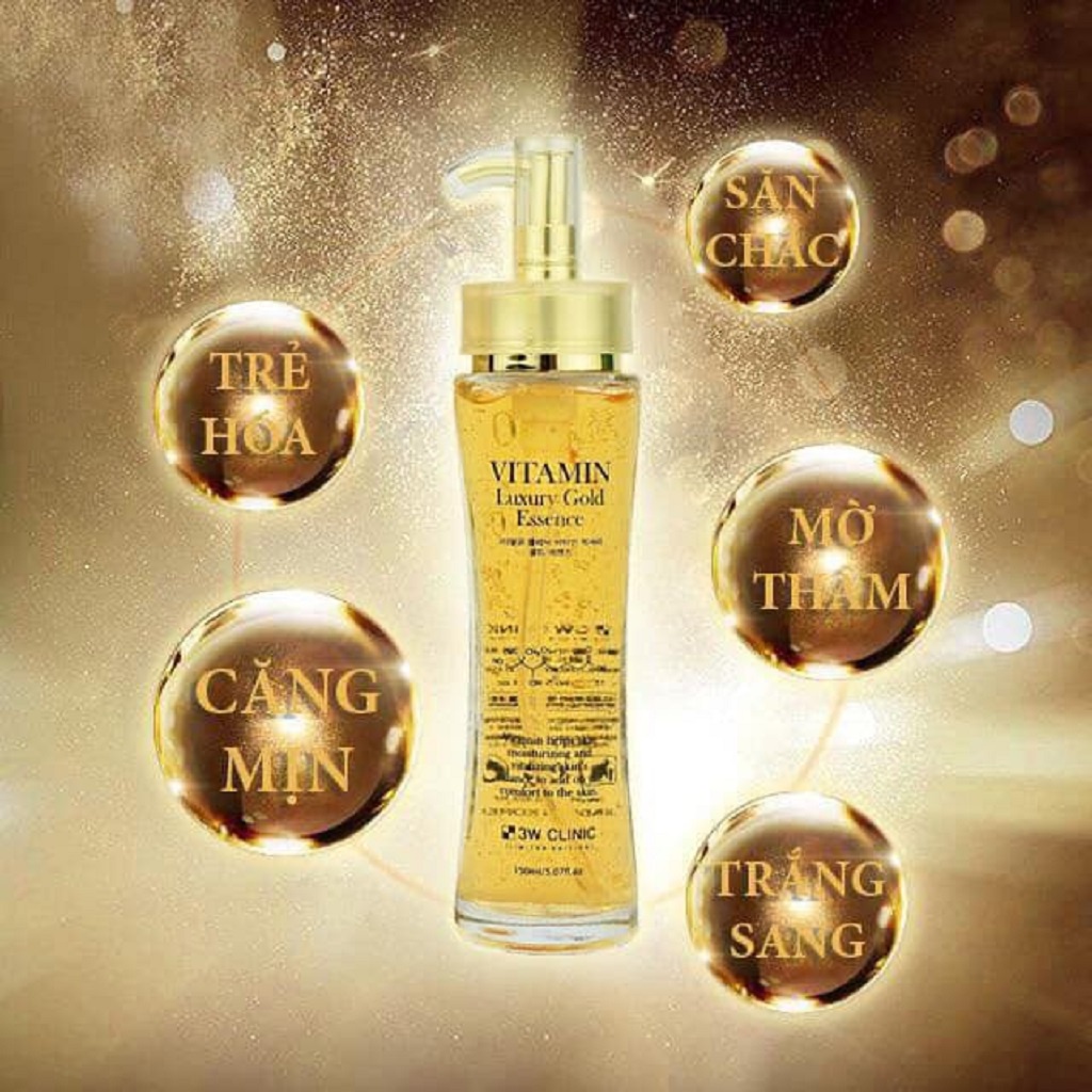 Serum Vàng Collagen Luxury Gold Chống Lão Hóa Và Dưỡng Trắng 3W Clinic Hàn Quốc 150ml