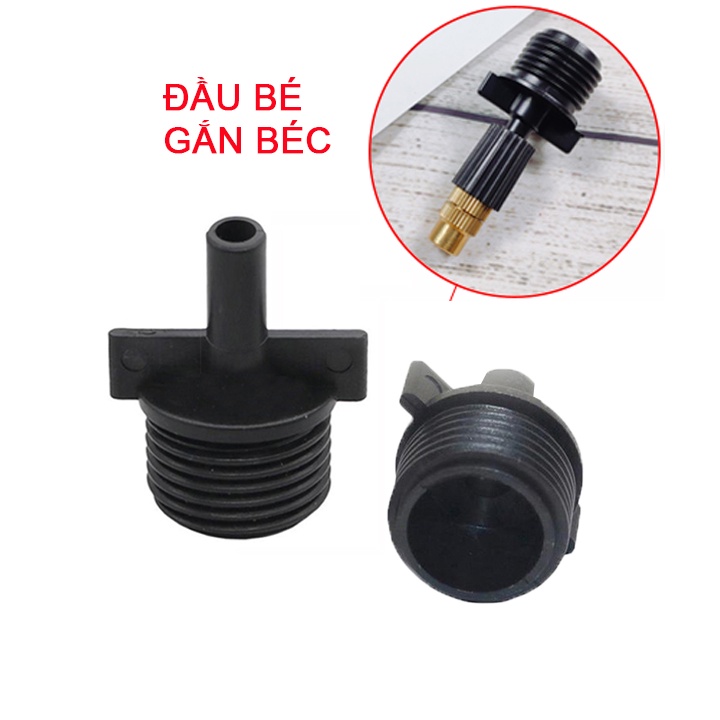 Đầu nối chuyển ren 21mm gắn béc tưới phun sương