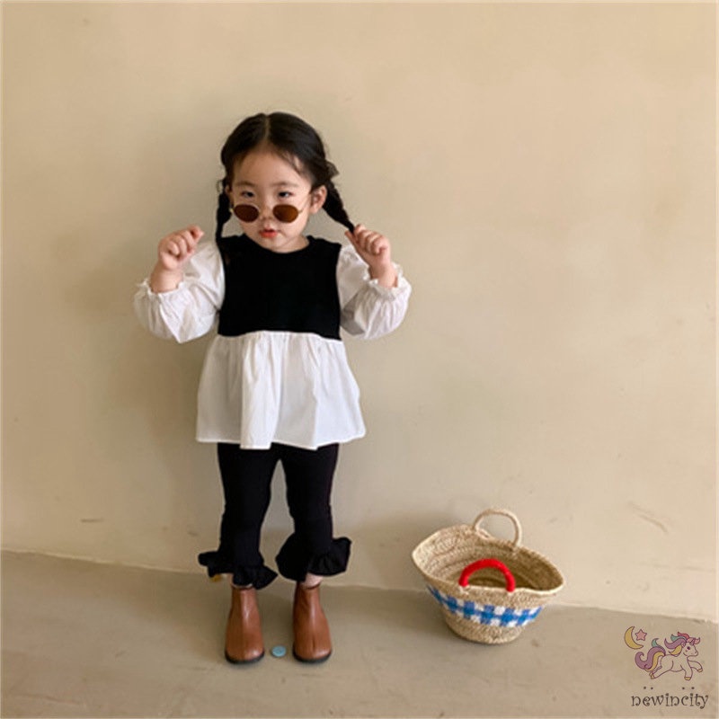 Quần Dài Ống Loe Phong Cách Hàn Quốc Cho Bé Gái