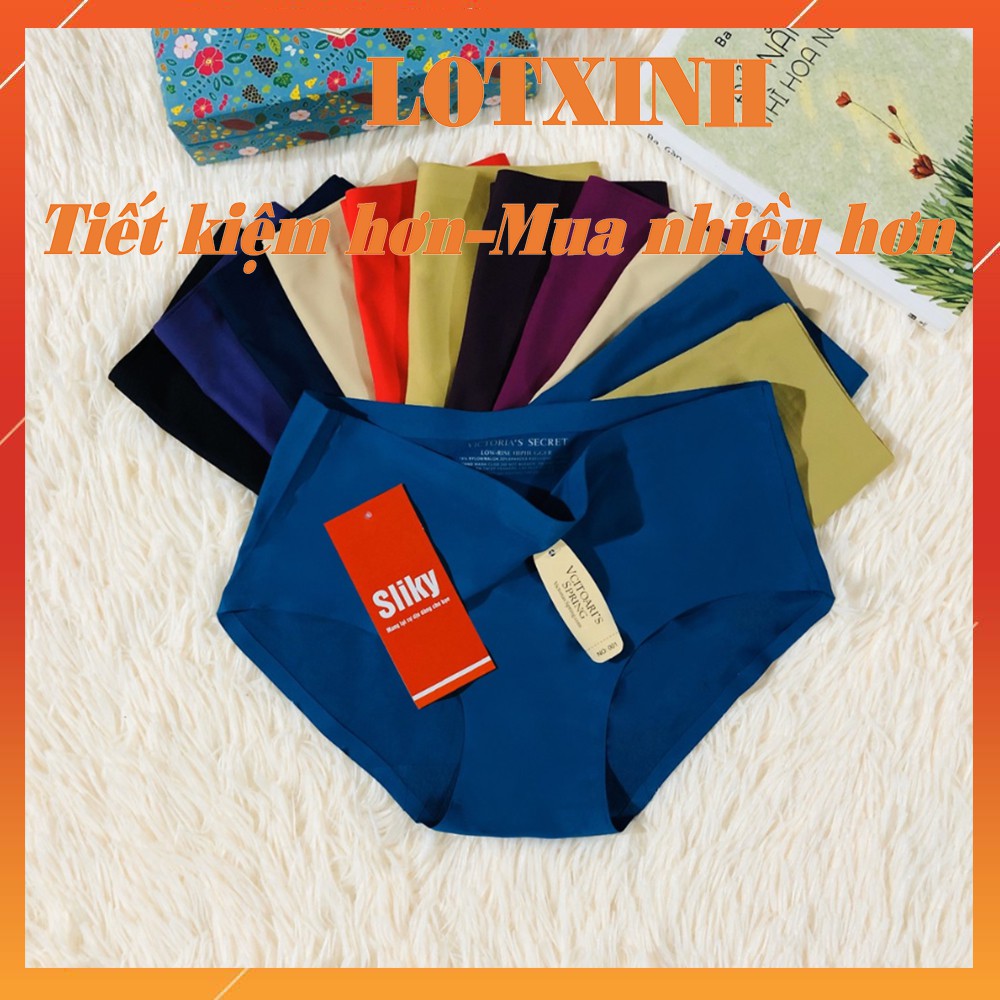 SET 3 Quần lót nữ đúc su thun lạnh không đường may tàng hình mềm mại thông hơi thoáng khí cao cấp LOTNU03